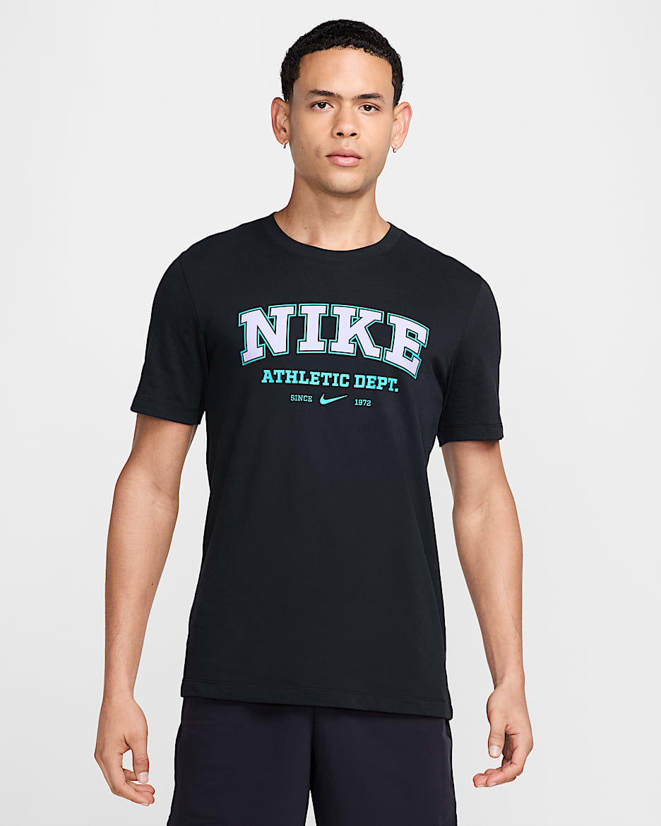 Nike Athletic Dept Gray Crew top Neck Logo